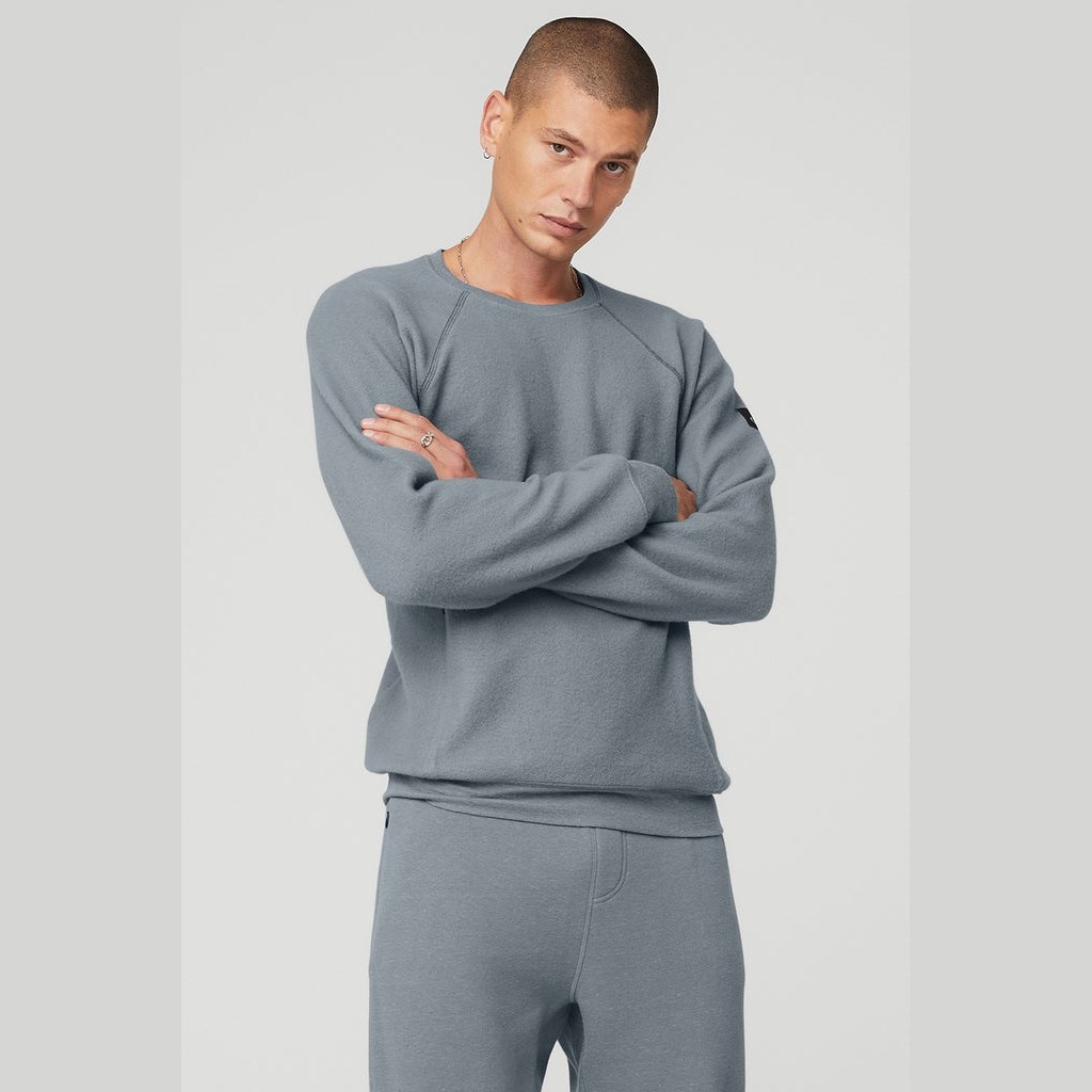 Sudadera Con Capucha Alo Yoga Triumph Crew Neck Hombre Azules | IDFP46521