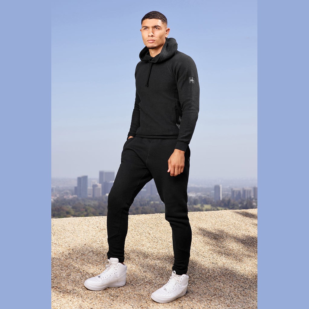 Sudadera Con Capucha Alo Yoga Triumph Hombre Negros | YITE84510