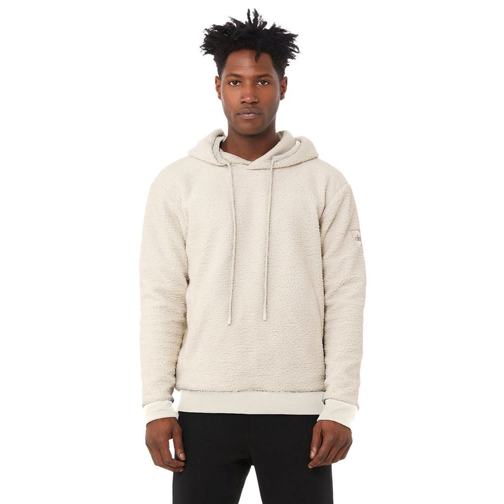 Sudadera Con Capucha Alo Yoga Unisex Sherpa Hombre Beige | KPOQ47930