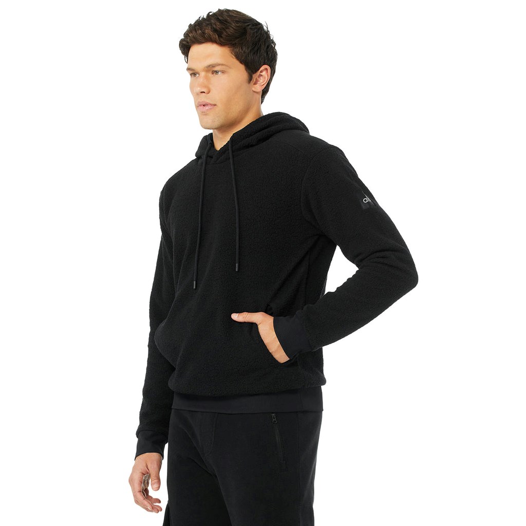 Sudadera Con Capucha Alo Yoga Unisex Sherpa Hombre Negros | ZBOL08792