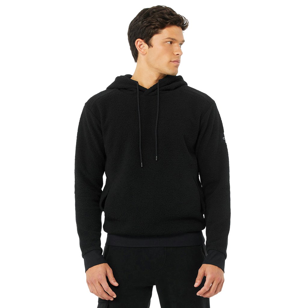Sudadera Con Capucha Alo Yoga Unisex Sherpa Hombre Negros | ZBOL08792