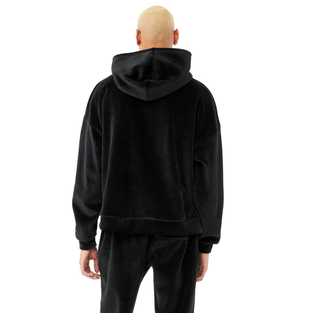 Sudadera Con Capucha Alo Yoga Velour Baller Hombre Negros | KSZE90748