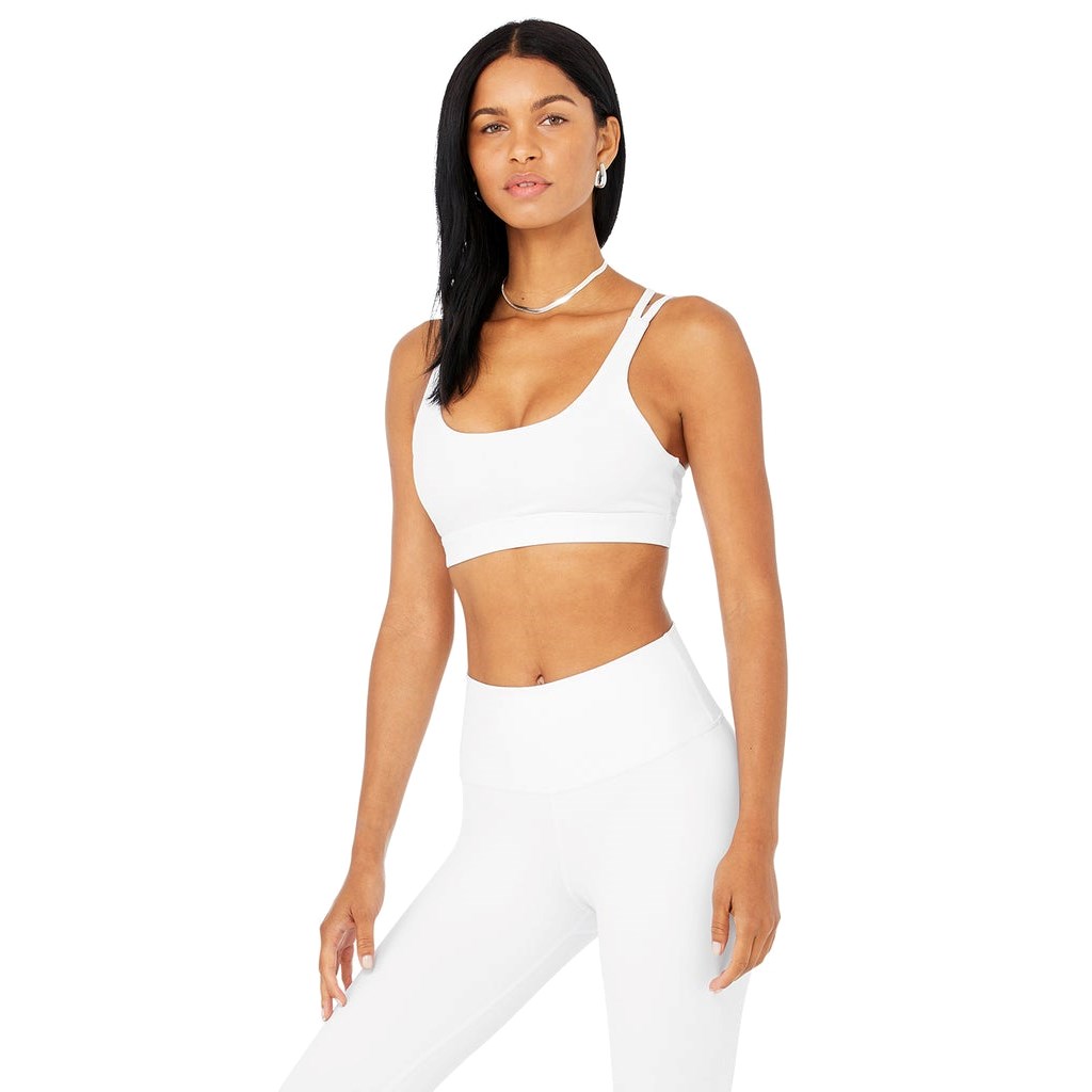 Sujetadores Deportivos Alo Yoga Airbrush Suspension Mujer Blancos | HYLK62591