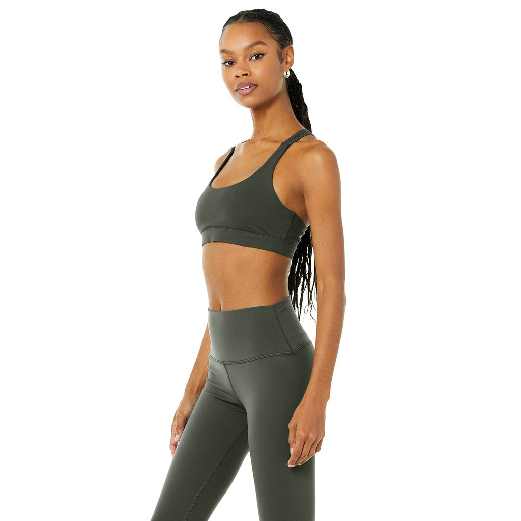 Sujetadores Deportivos Alo Yoga Airbrush Suspension Mujer Verdes | KOBW98643