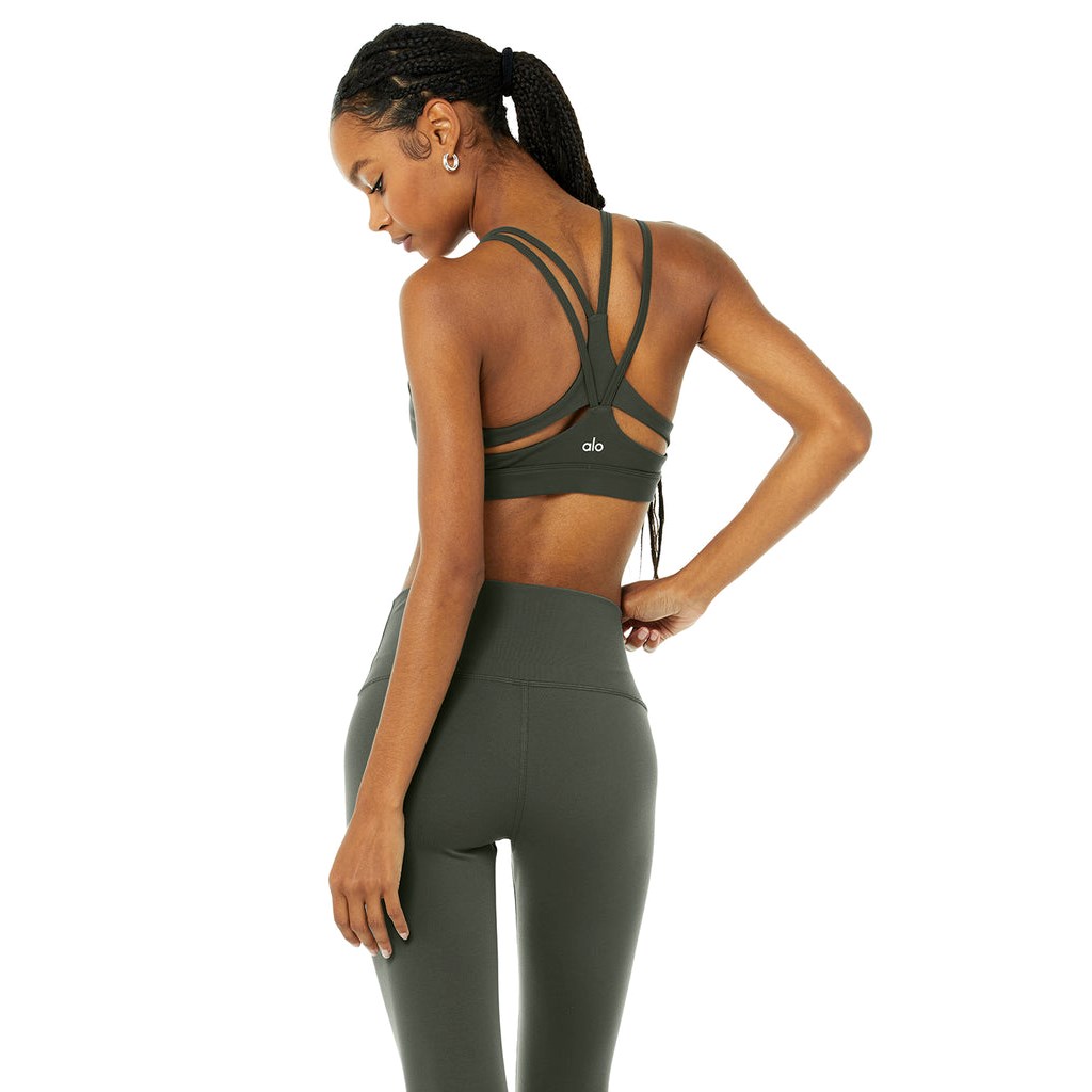 Sujetadores Deportivos Alo Yoga Airbrush Suspension Mujer Verdes | KOBW98643