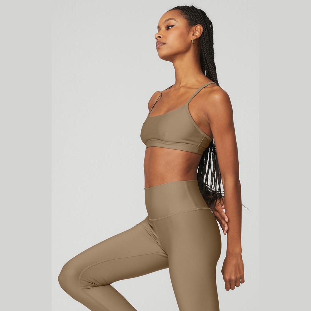 Sujetadores Deportivos Alo Yoga Airlift Intrigue Mujer Beige | BNHD49183