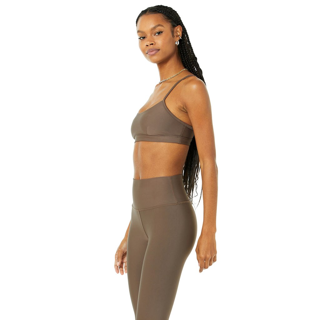 Sujetadores Deportivos Alo Yoga Airlift Intrigue Mujer Marrom | MHKQ23617