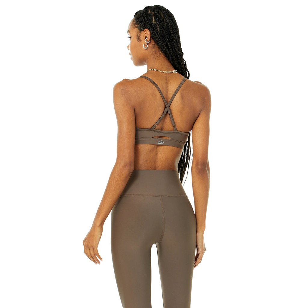 Sujetadores Deportivos Alo Yoga Airlift Intrigue Mujer Marrom | MHKQ23617