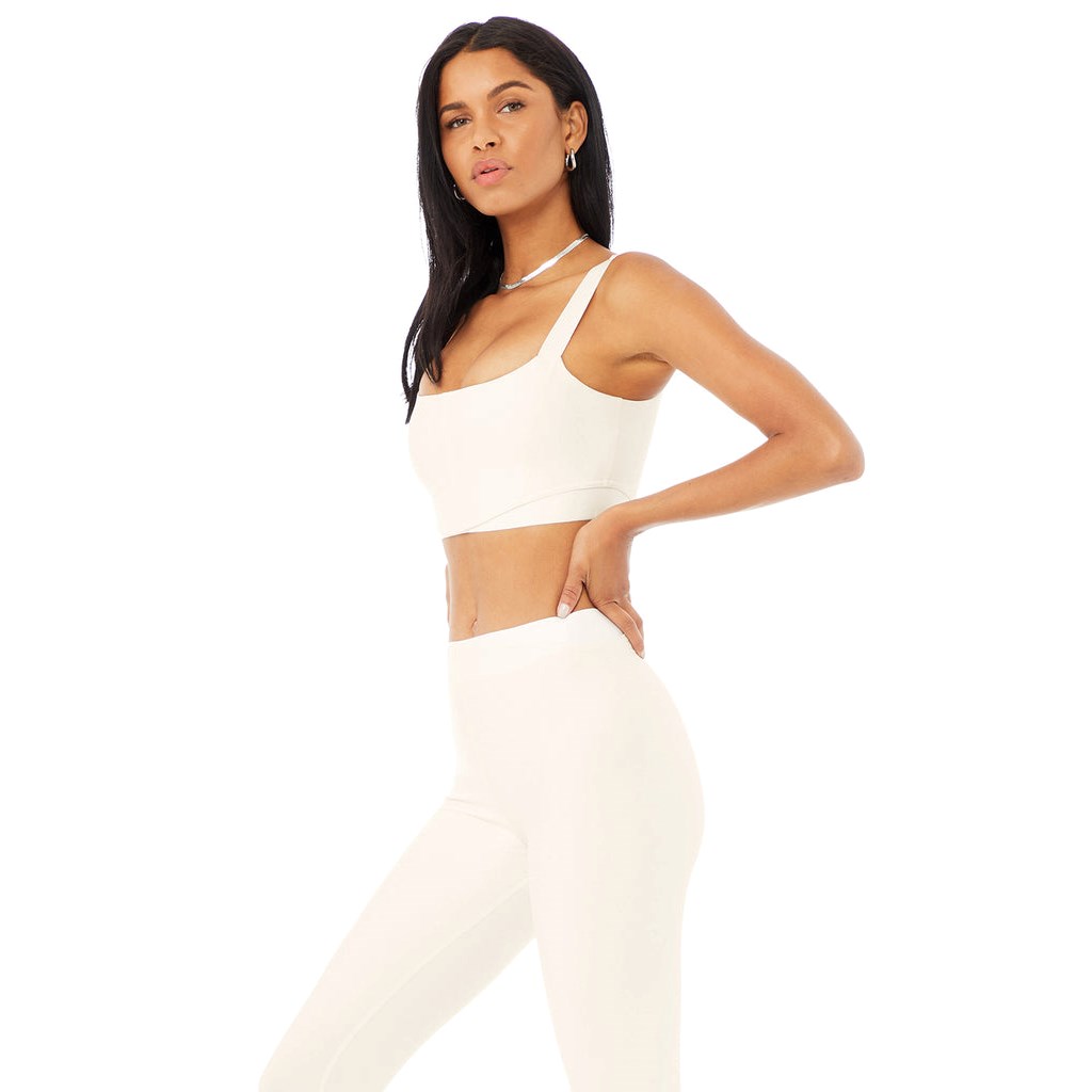 Sujetadores Deportivos Alo Yoga Airlift Corset Mujer Blancos | MXEY87120