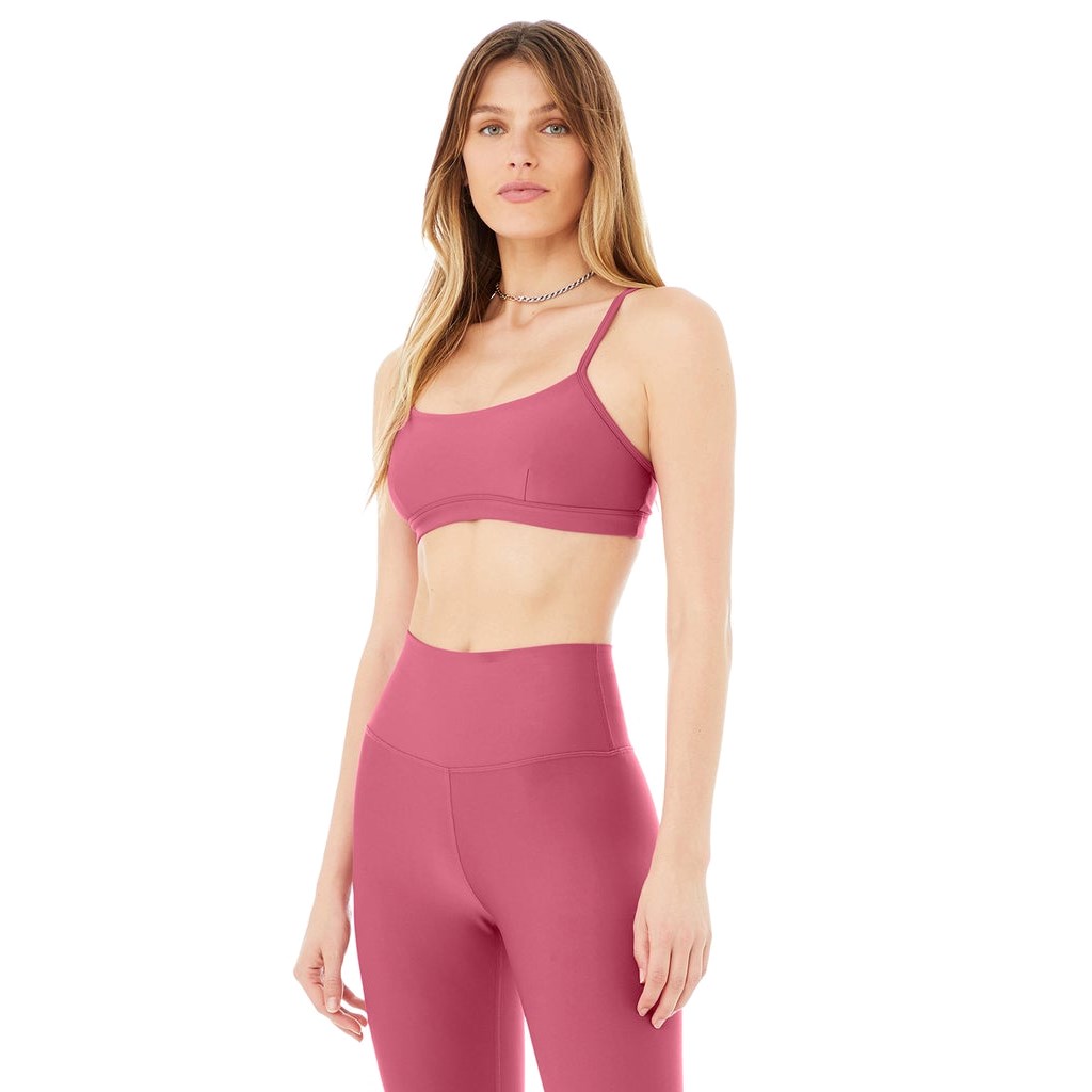Sujetadores Deportivos Alo Yoga Airlift Intrigue Mujer Rosas | NHFR15273
