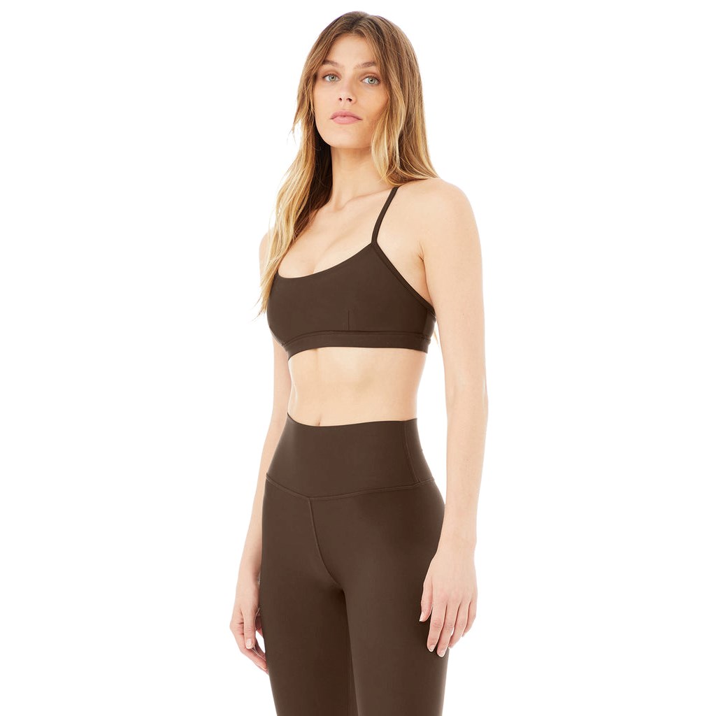 Sujetadores Deportivos Alo Yoga Airlift Intrigue Mujer Marrom | SMBJ65207