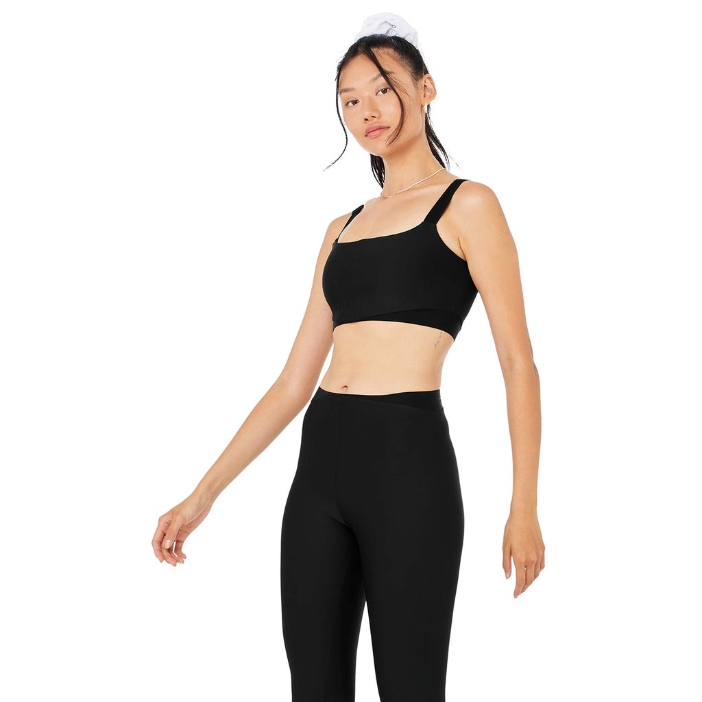 Sujetadores Deportivos Alo Yoga Airlift Corset Mujer Negros | XUPY94768
