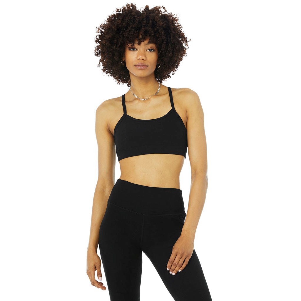 Sujetadores Deportivos Alo Yoga Alosoft Gratitude Mujer Negros | KIAF16348