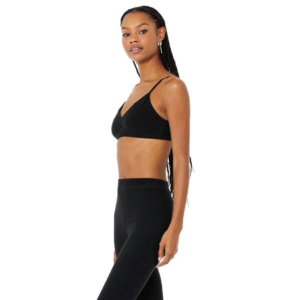 Sujetadores Deportivos Alo Yoga Alosoft Lounge Mujer Negros | LBFS56192