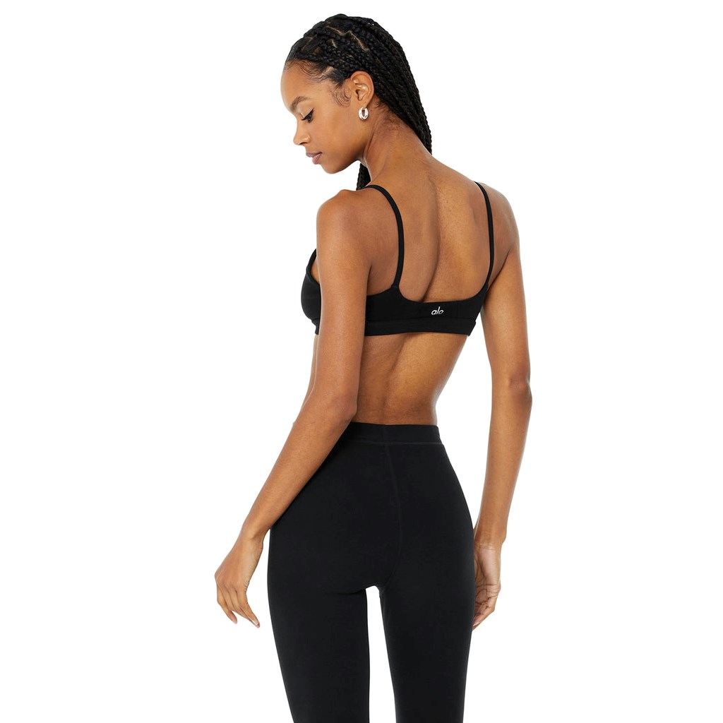 Sujetadores Deportivos Alo Yoga Alosoft Lounge Mujer Negros | LBFS56192