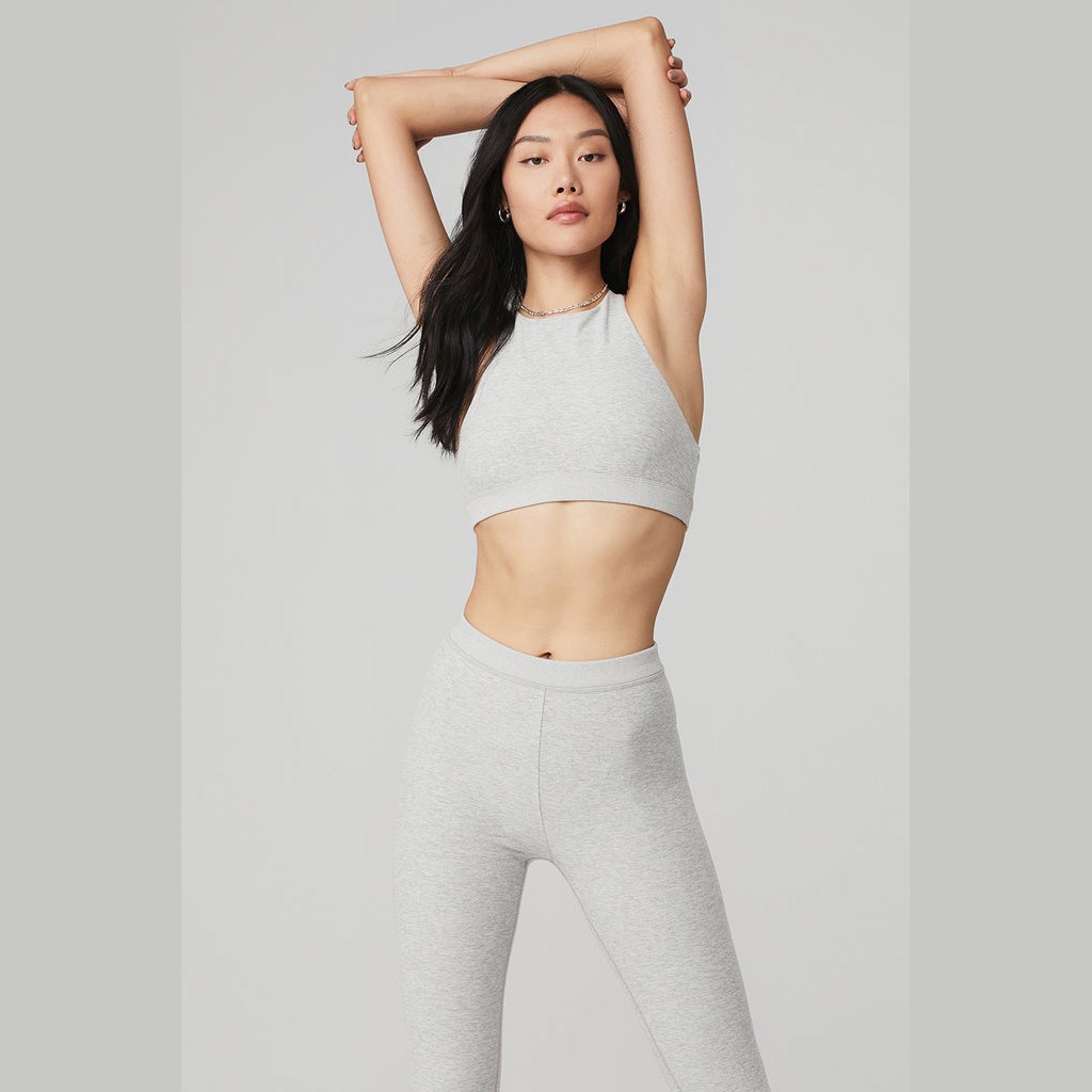 Sujetadores Deportivos Alo Yoga Alosoft Iconic 90\'s Mujer Grises | NGEK75132
