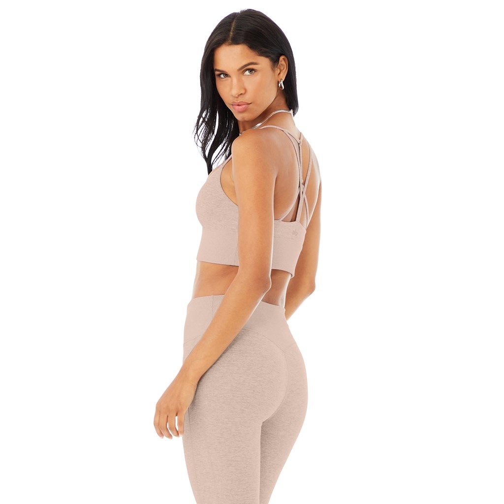 Sujetadores Deportivos Alo Yoga Alosoft Lavish Mujer Rosas | XAQZ34781