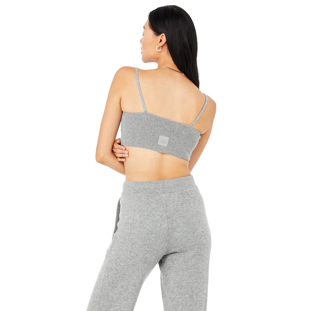 Sujetadores Deportivos Alo Yoga Cashmere Jet Set Mujer Grises | JKBP08926