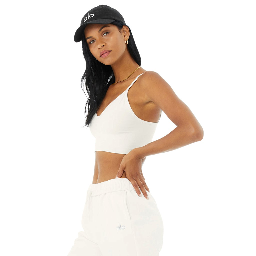 Sujetadores Deportivos Alo Yoga Delight Bralette Mujer Blancos | GBRD50618