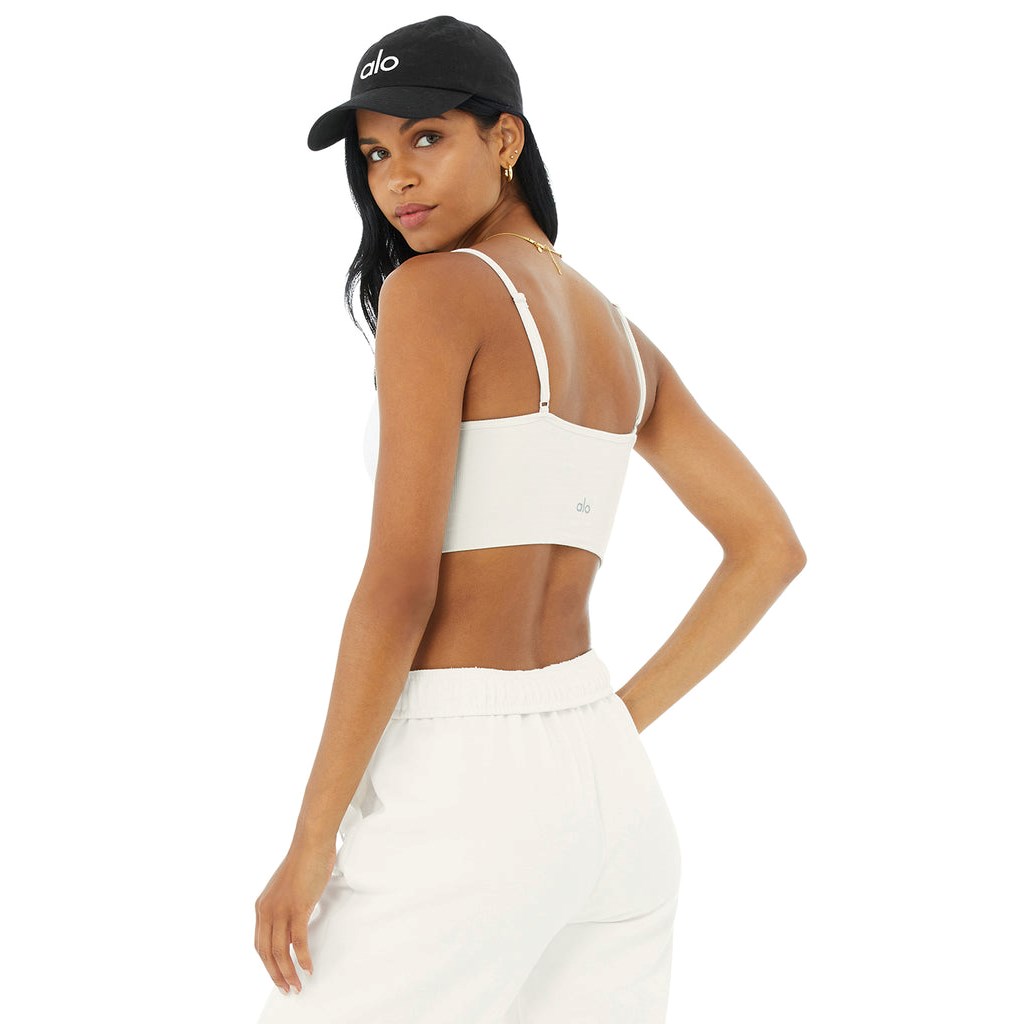 Sujetadores Deportivos Alo Yoga Delight Bralette Mujer Blancos | GBRD50618