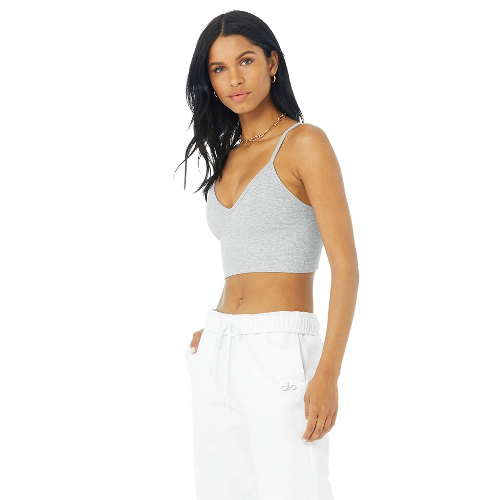 Sujetadores Deportivos Alo Yoga Delight Bralette Mujer Grises | GJXL67508