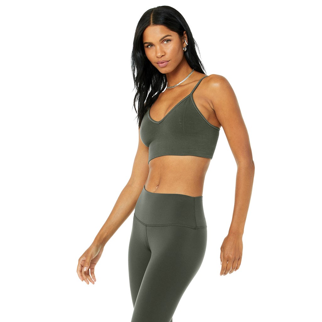 Sujetadores Deportivos Alo Yoga Delight Bralette Mujer Verdes | ZFXH10357