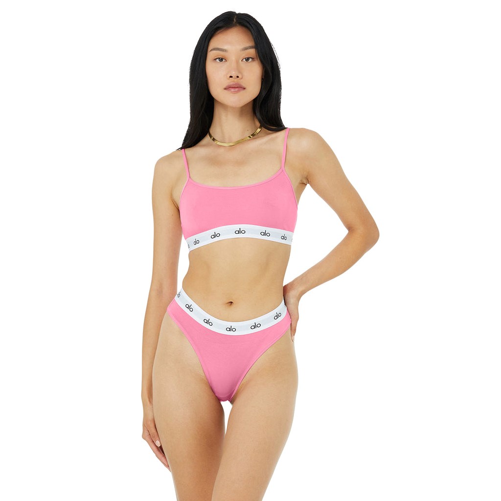 Sujetadores Deportivos Alo Yoga Icon Cami Mujer Rosas | VXWJ67912
