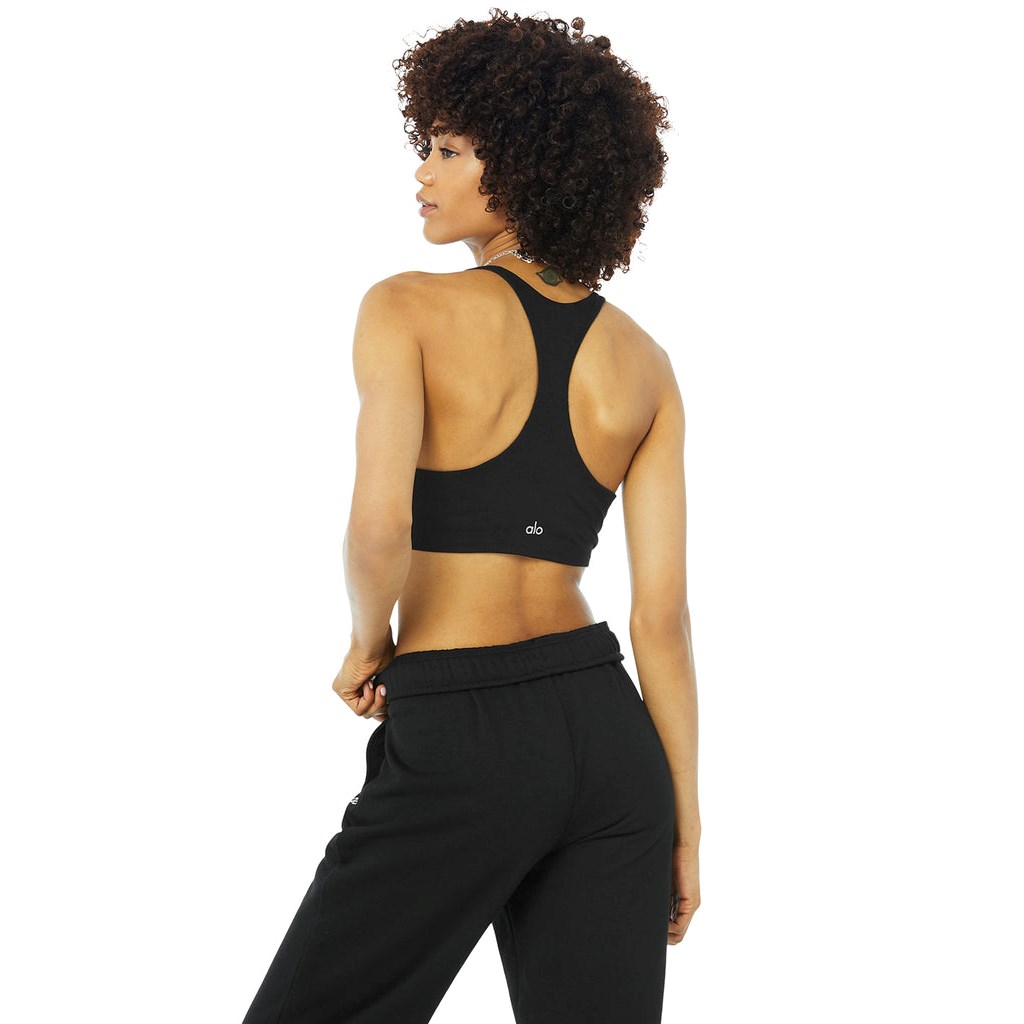 Sujetadores Deportivos Alo Yoga Knot Mujer Negros | VBEF18632