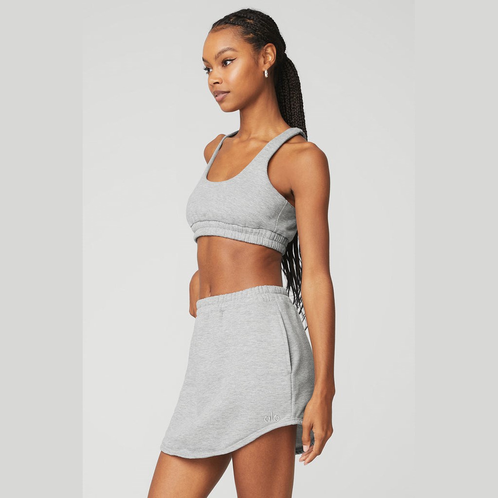 Sujetadores Deportivos Alo Yoga Scoop Neck Sweatshirt Mujer Grises | WSDV49716