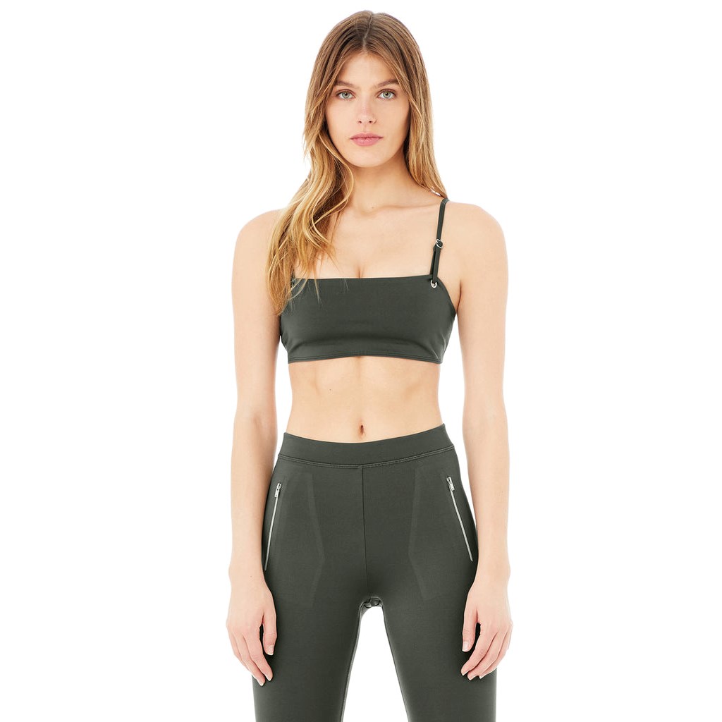 Sujetadores Deportivos Alo Yoga Thrill Seeker Mujer Verdes | QNDZ01492
