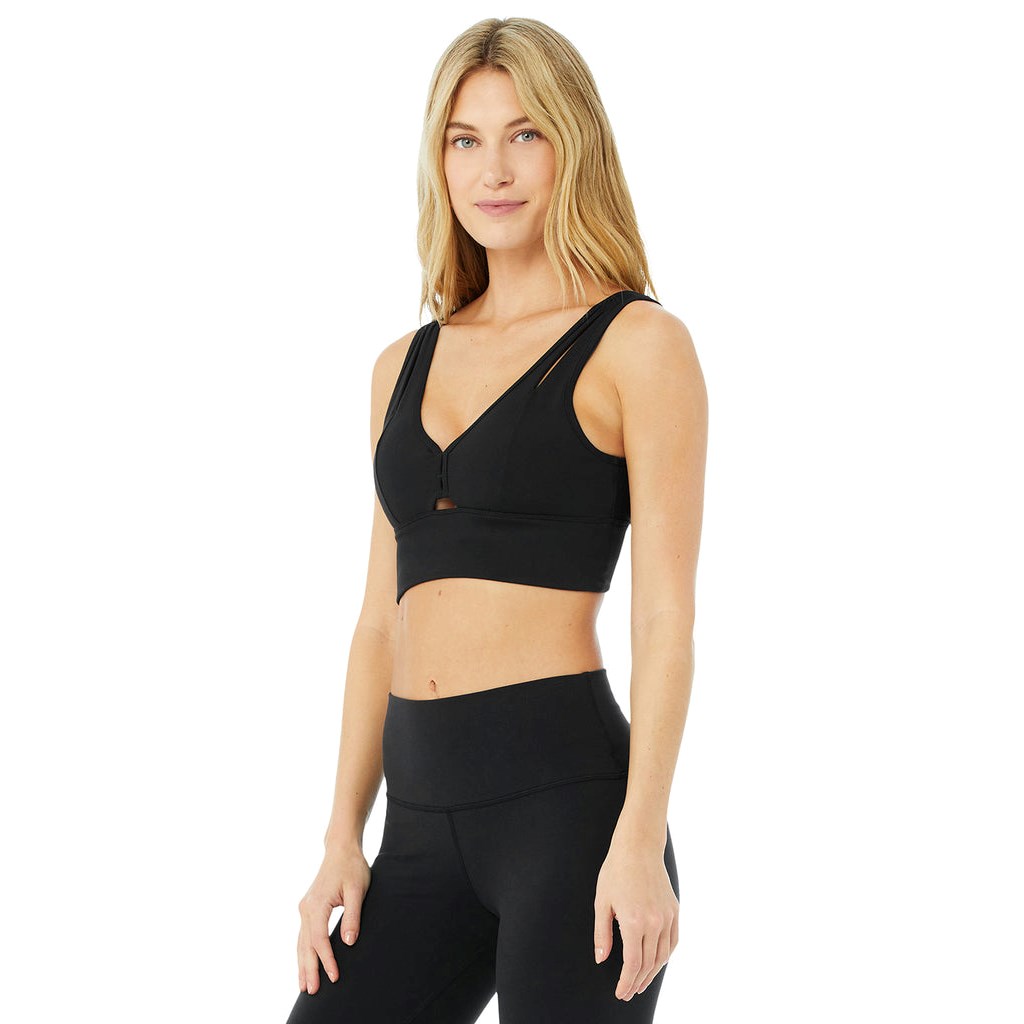 Sujetadores Deportivos Alo Yoga United Long Mujer Negros | SIKF70958