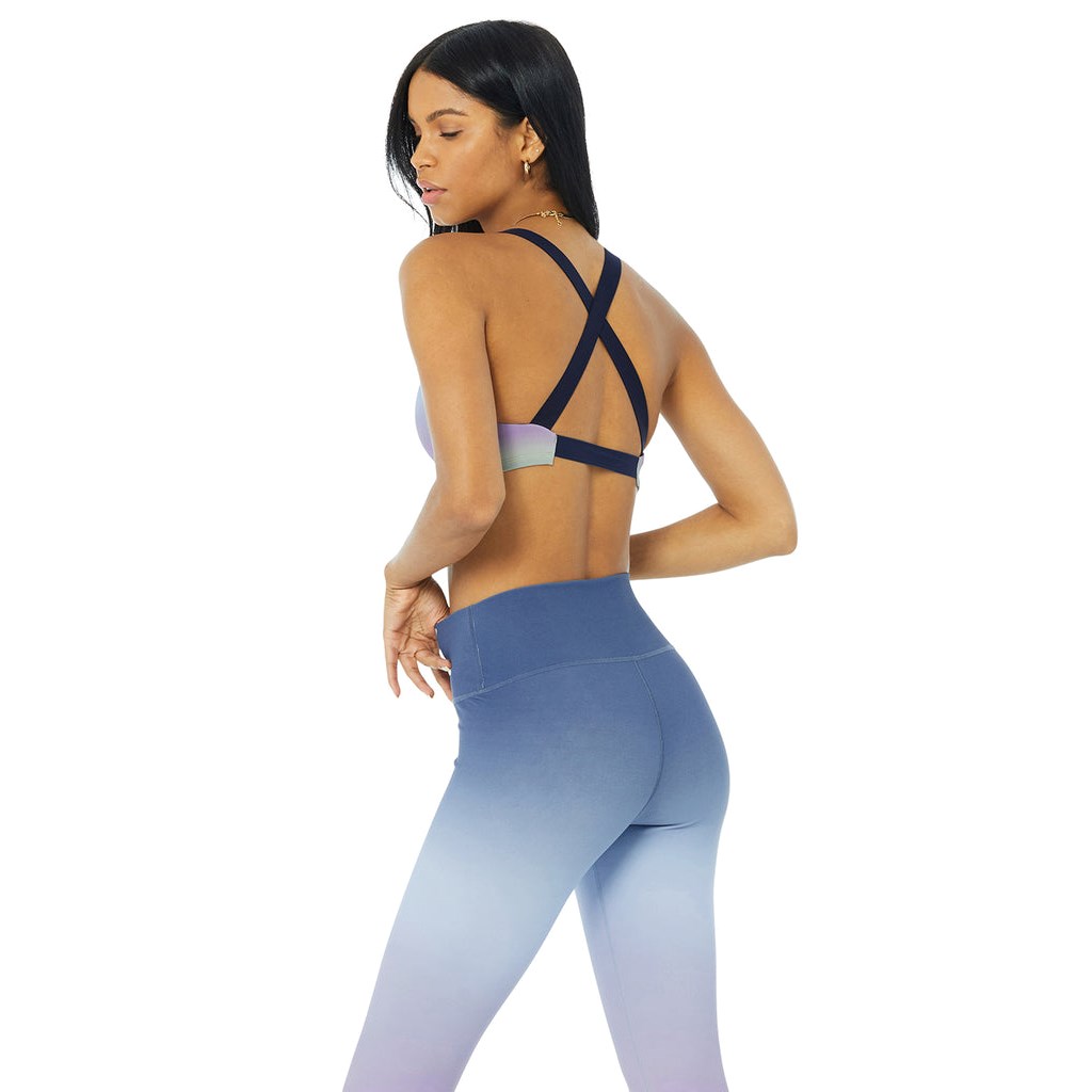 Sujetadores Deportivos Alo Yoga Vapor Gradient Dusk Take Charge Mujer Azules | ZGRD57894