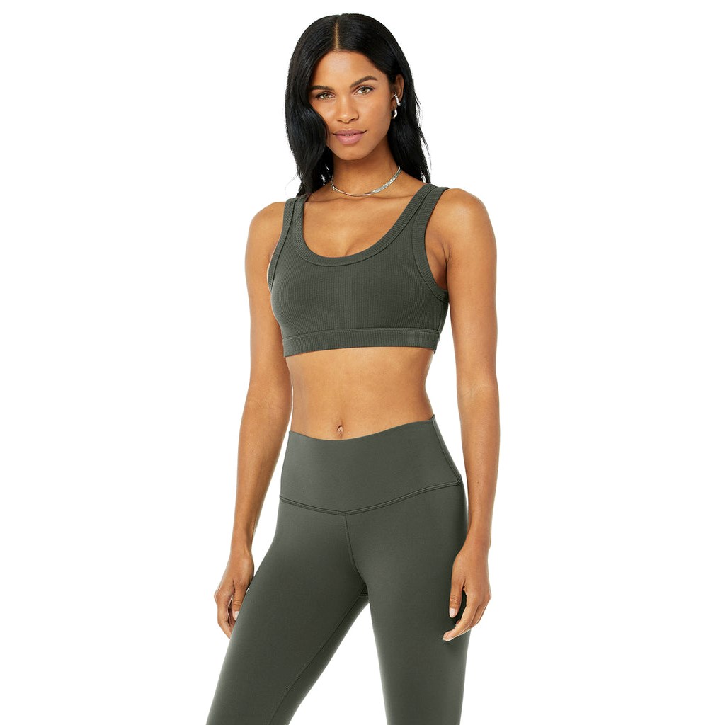 Sujetadores Deportivos Alo Yoga Wellness Mujer Verdes | CXRS35487