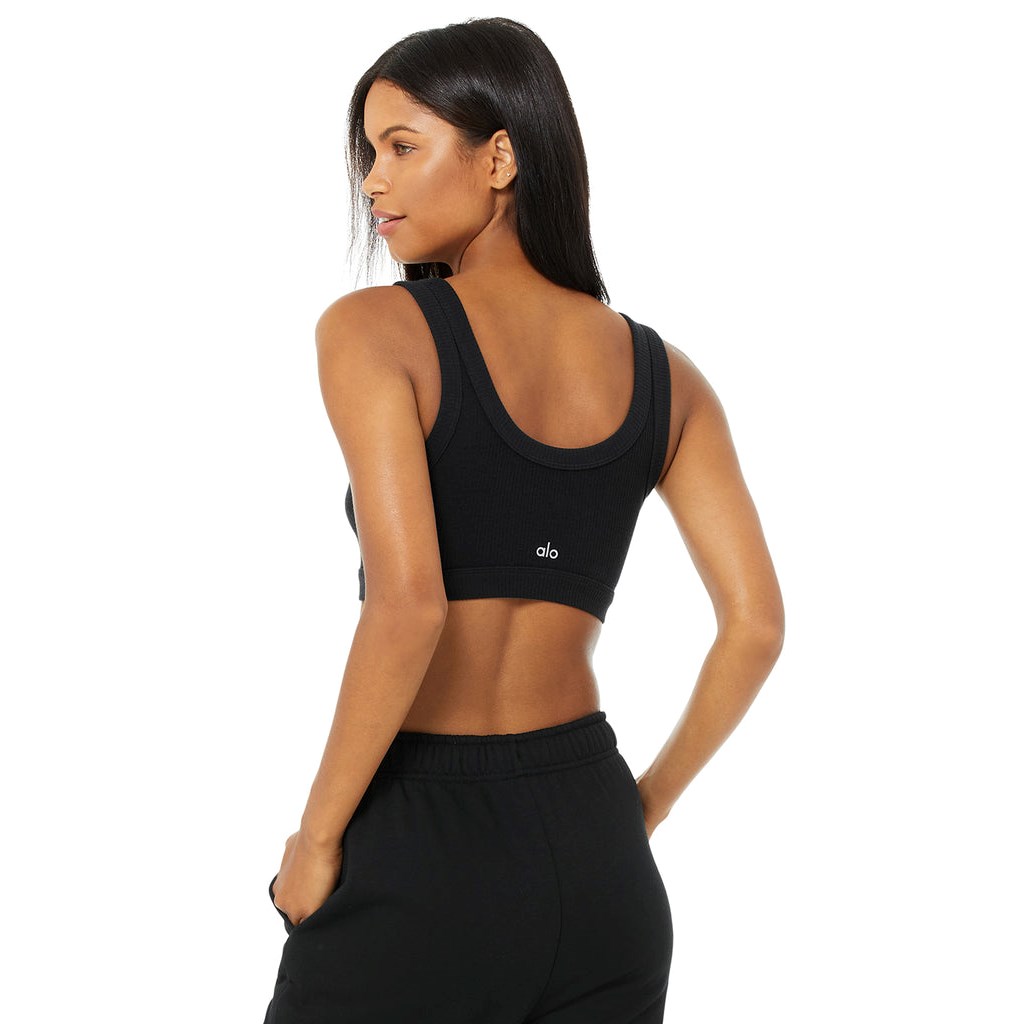 Sujetadores Deportivos Alo Yoga Wellness Mujer Negros | DGCU73248