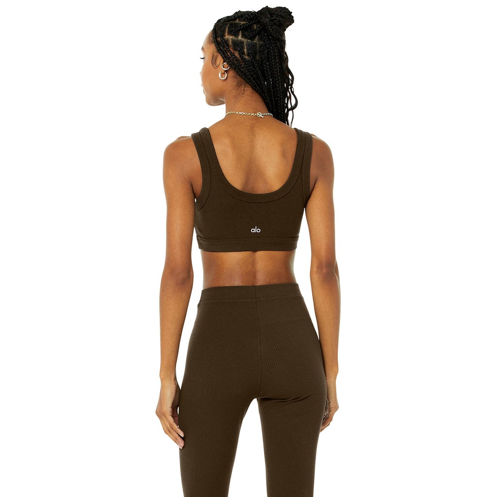 Sujetadores Deportivos Alo Yoga Wellness Mujer Marrom | MHTF90462