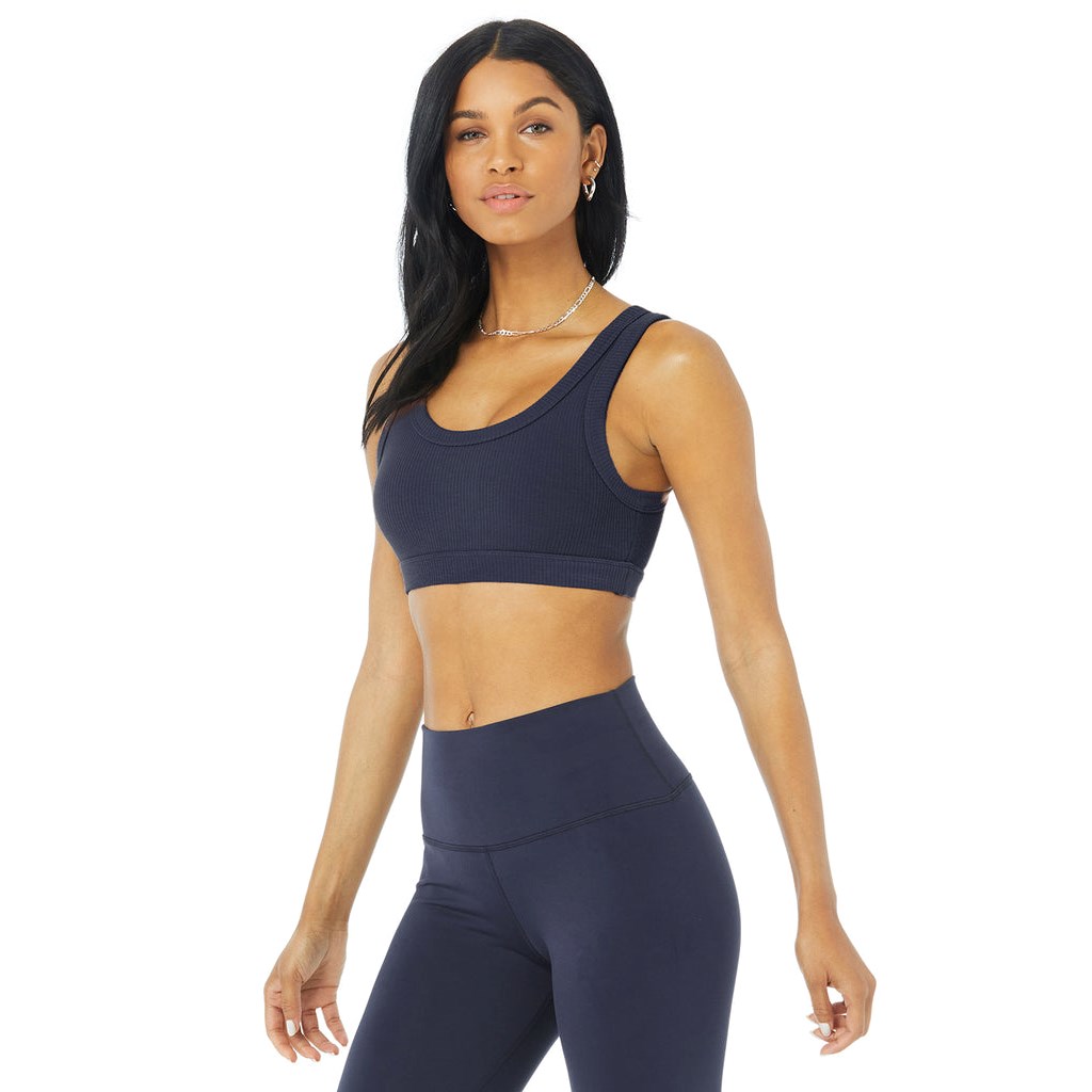 Sujetadores Deportivos Alo Yoga Wellness Mujer Azules | RJQE32706