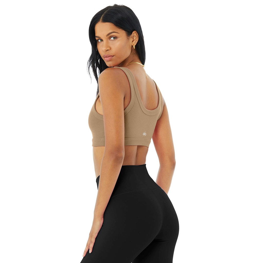 Sujetadores Deportivos Alo Yoga Wellness Mujer Beige | SGEK82735