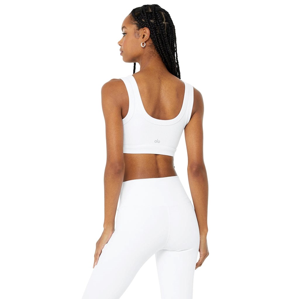 Sujetadores Deportivos Alo Yoga Wellness Mujer Blancos | WKNC02578