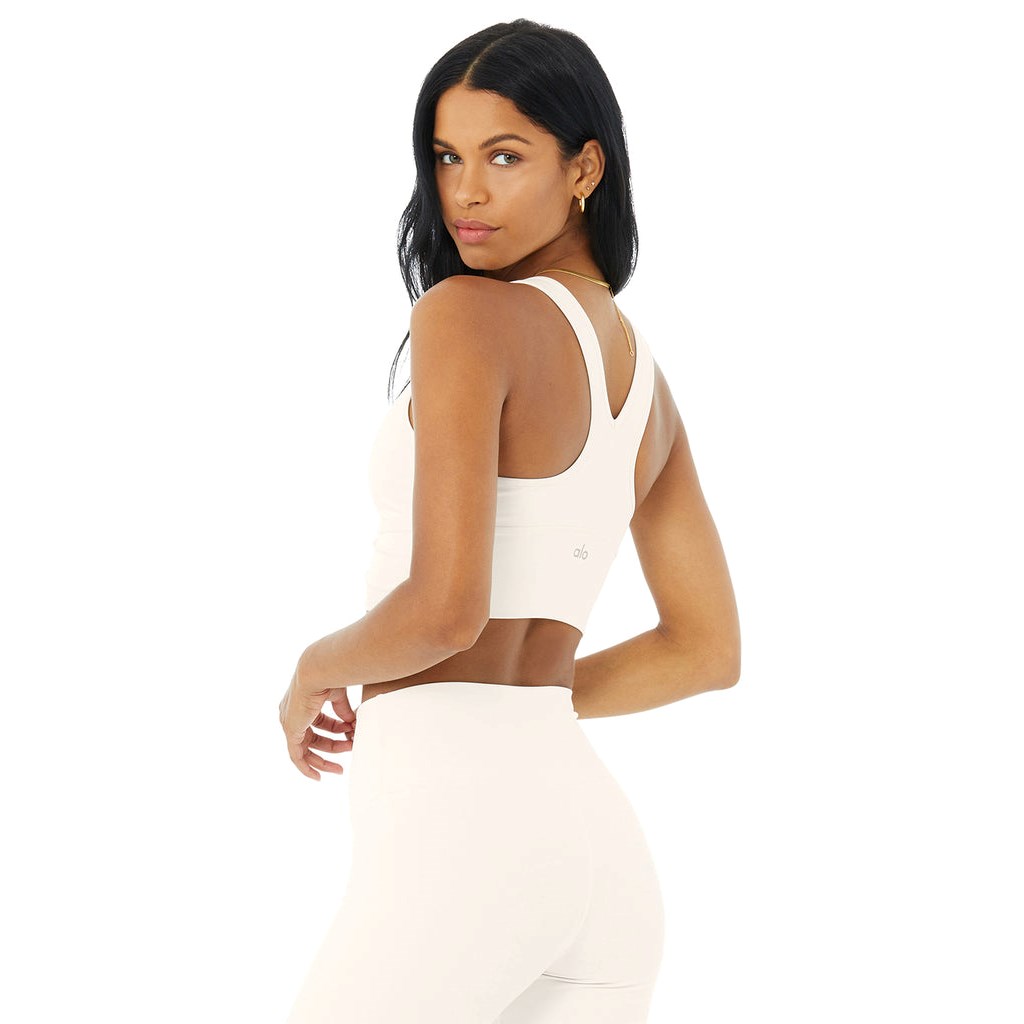 Sujetadores Deportivos Alo Yoga Wild Thing Mujer Blancos | GMOF53701