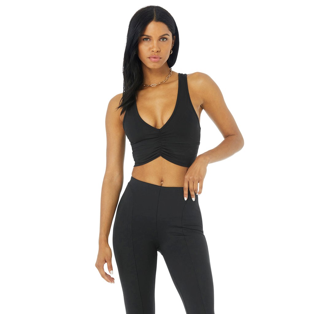 Sujetadores Deportivos Alo Yoga Wild Thing Mujer Negros | QEAR85620