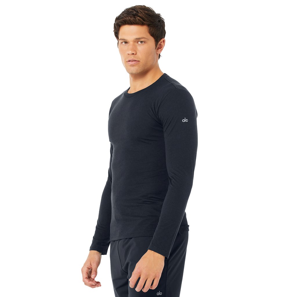 Sweatshirt Alo Yoga Airwave Long Sleeve Hombre Azules | TSCE02534