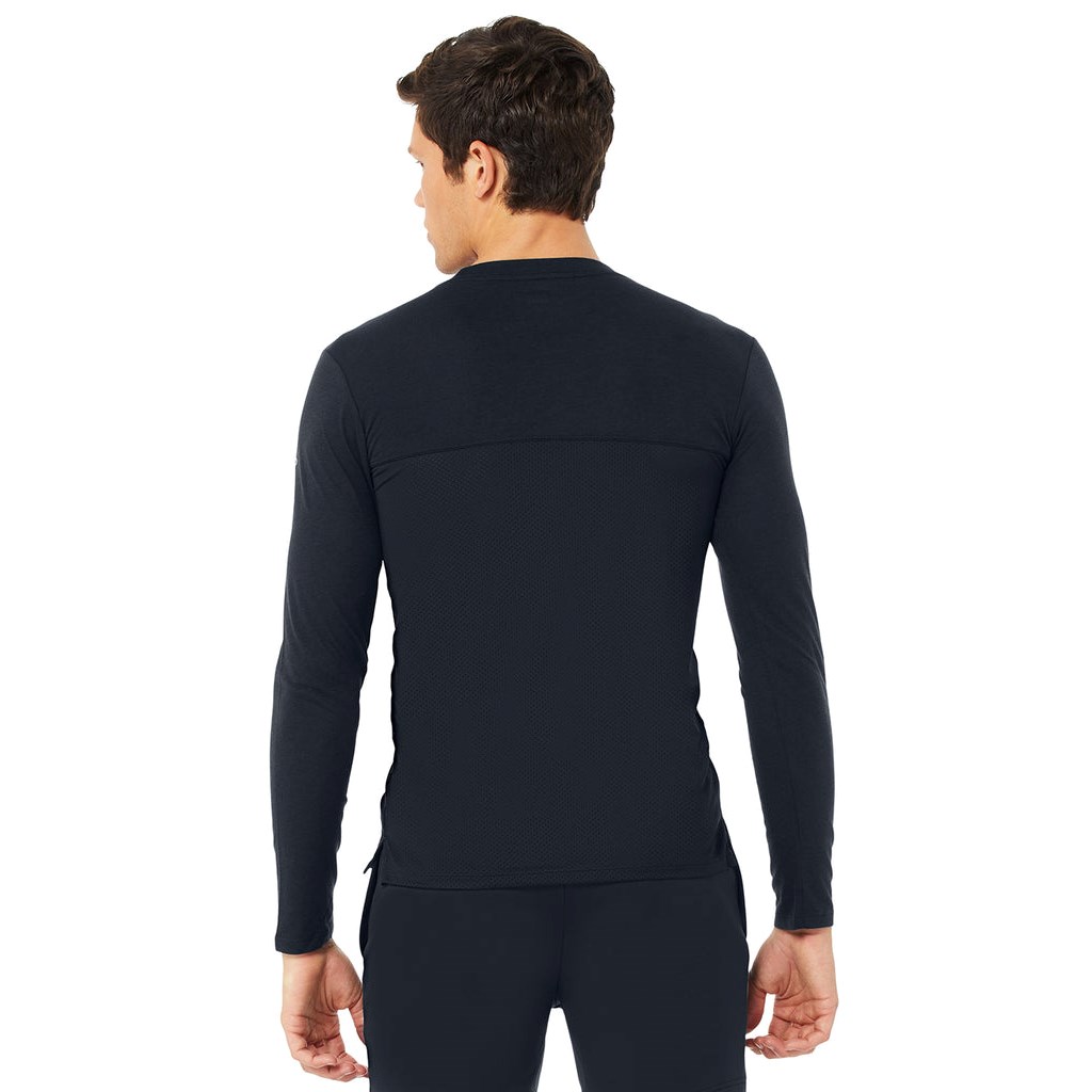 Sweatshirt Alo Yoga Airwave Long Sleeve Hombre Azules | TSCE02534