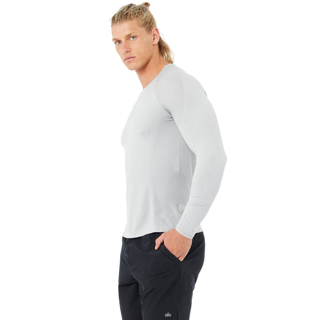 Sweatshirt Alo Yoga Amplify Seamless Long Sleeve Hombre Grises | ETVD84376