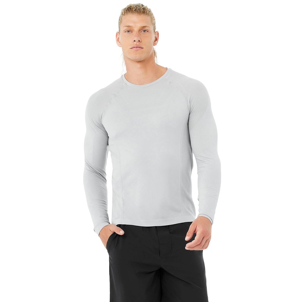 Sweatshirt Alo Yoga Amplify Seamless Long Sleeve Hombre Grises | ETVD84376
