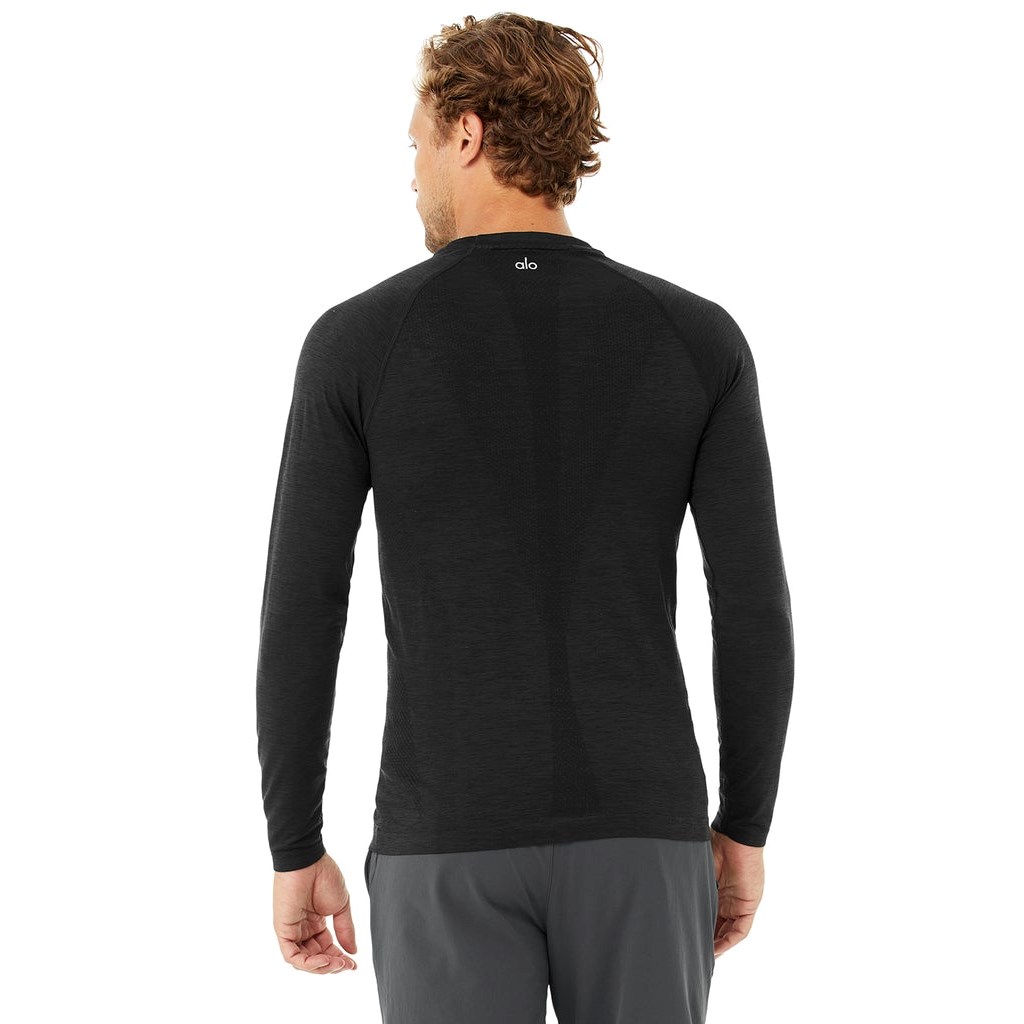 Sweatshirt Alo Yoga Amplify Seamless Long Sleeve Hombre Negros | FPUI27540