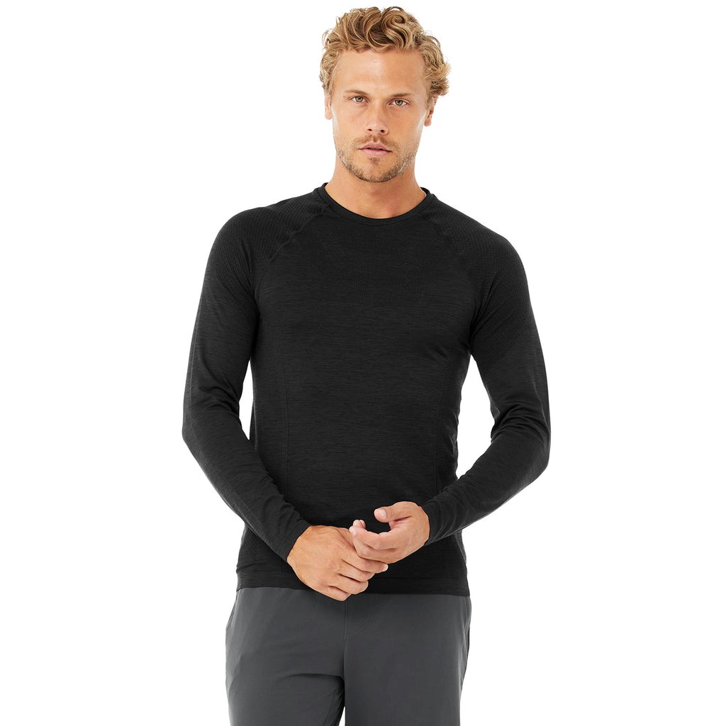 Sweatshirt Alo Yoga Amplify Seamless Long Sleeve Hombre Negros | FPUI27540
