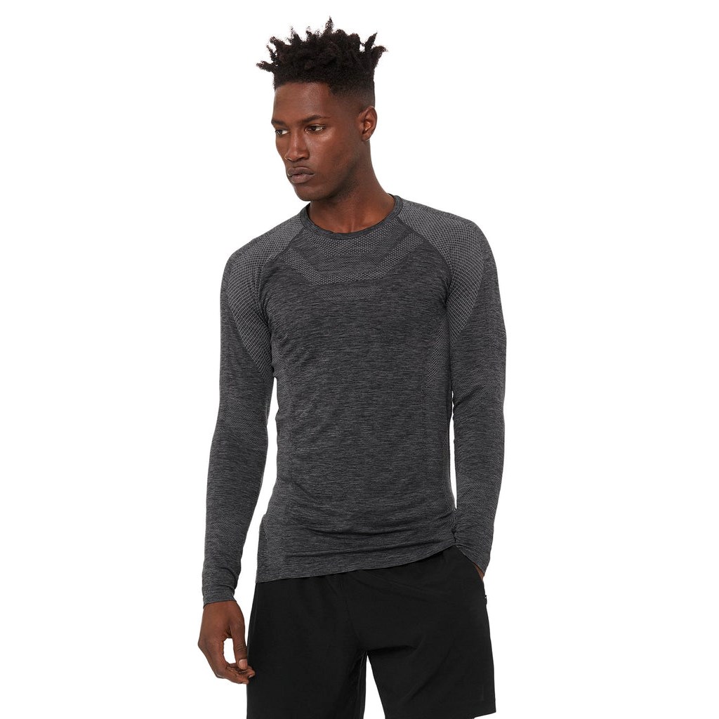 Sweatshirt Alo Yoga Amplify Seamless Long Sleeve Hombre Negros | UIWG51862