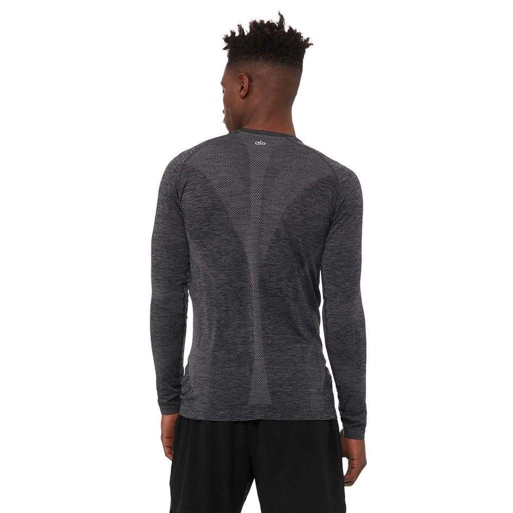 Sweatshirt Alo Yoga Amplify Seamless Long Sleeve Hombre Negros | UIWG51862
