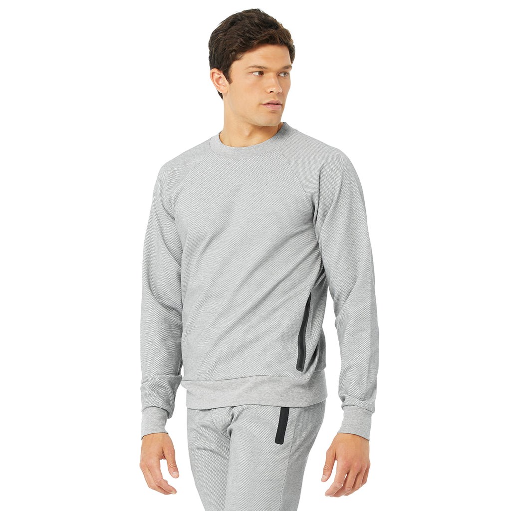 Sweatshirt Alo Yoga Impel Long Sleeve Hombre Grises | AJVT12468