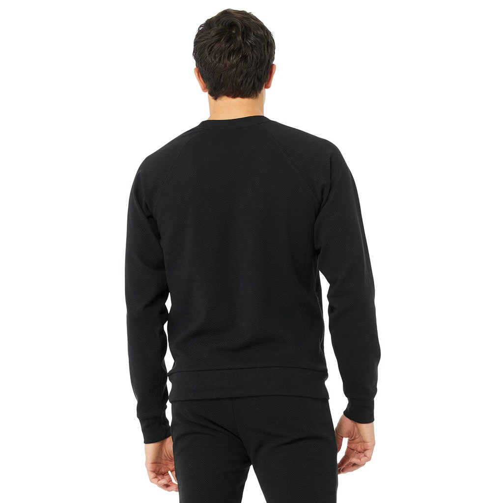 Sweatshirt Alo Yoga Impel Long Sleeve Hombre Negros | KQDE91583
